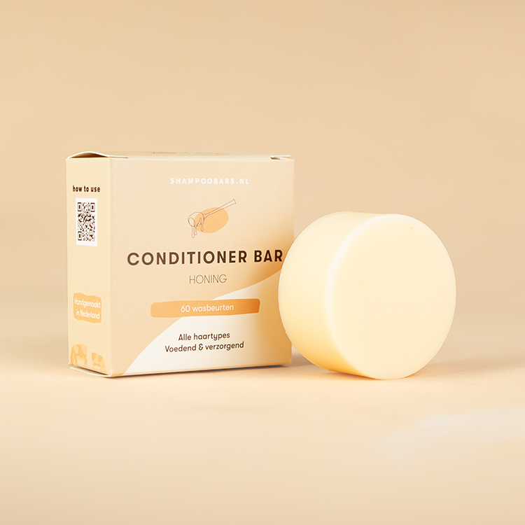 Conditioner Bar Honing - 45 gram - Voor droog en krullend haar