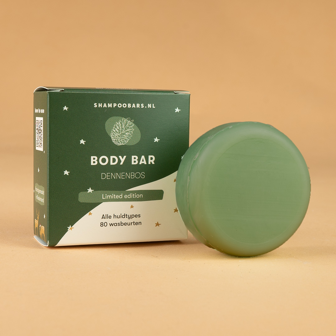 Body Bar met de geur van Dennenbos - vegan - plasticvrij douchen